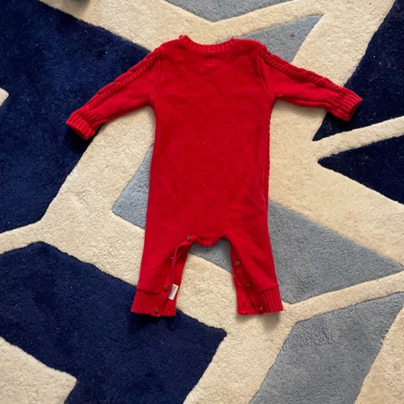 Baby Gap Red Cable Knit Romper - Picture 5 of 5